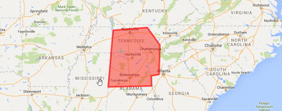 Tennessee, Georgia, Alabama foundation repair service area