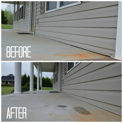 before and after slab lifting