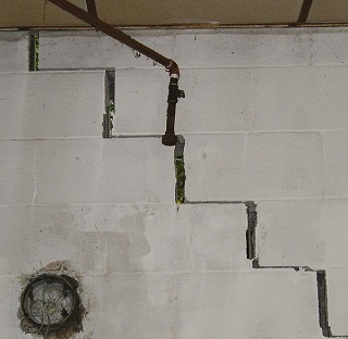 stairstep crack Georgia Alabama Tennessee